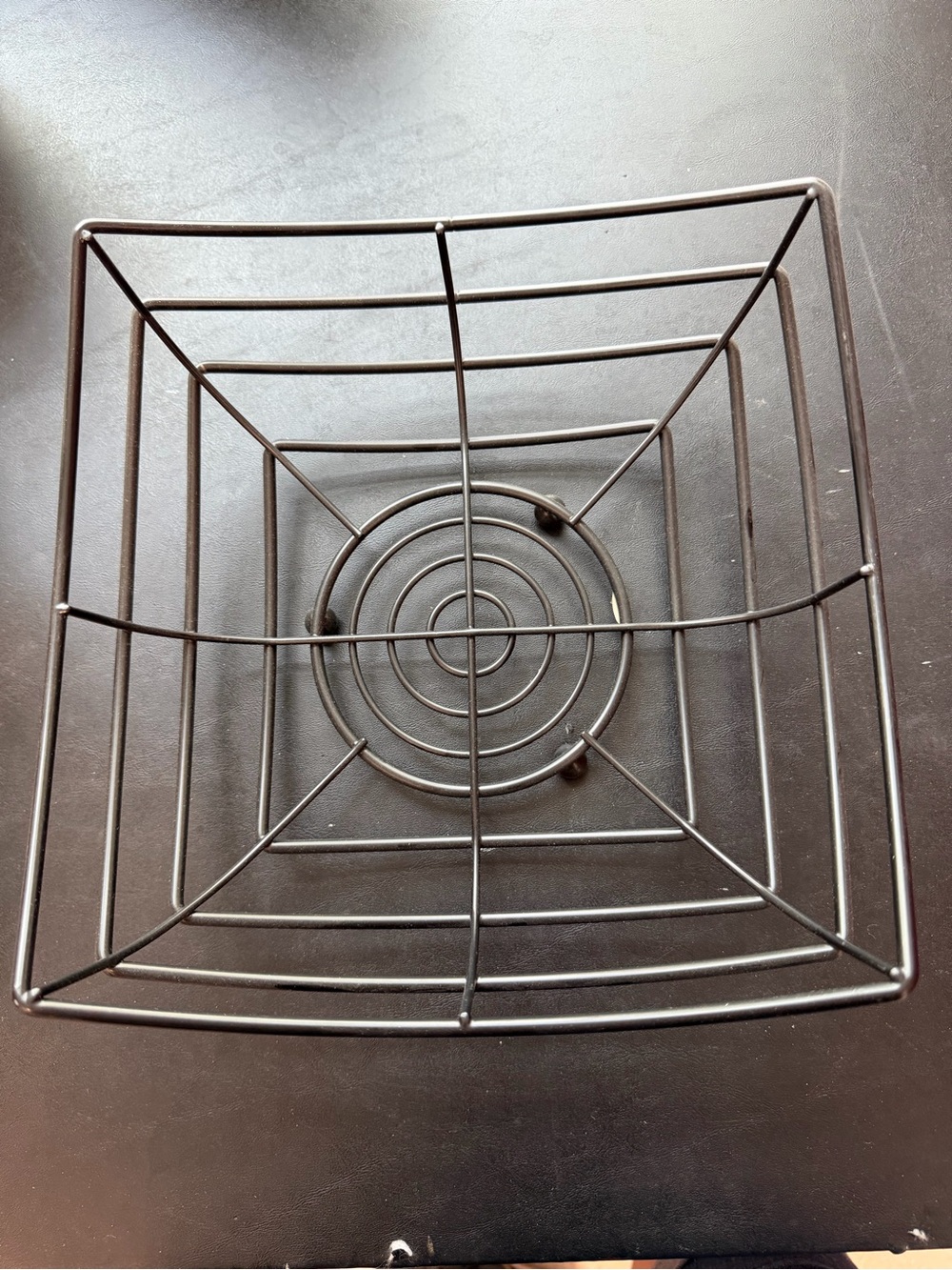 Square Metal Wire Fruit Decorative Basket Bowl Centerpiece